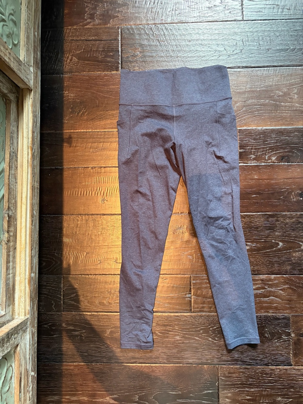 Athleta High-Waist Heather Blue Leggings